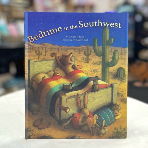 book cover of Arizona critters in bed set in a desert landscape book cover of Arizona critters in bed set in a desert landscape