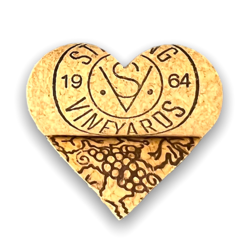 wine corks cut into the shape of a heart