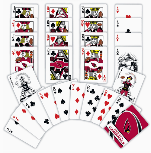 Open display of playing cards