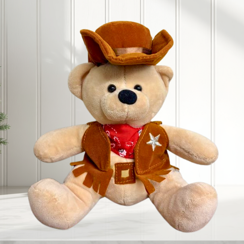 Christmas Cowboy Cocoa Bear
