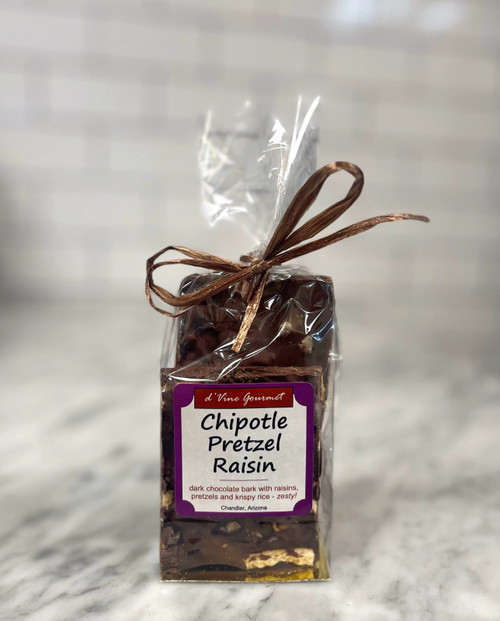 Chipotle Pretzel Raisin Chocolate Bark - 5oz Chipotle Pretzel Raisin Chocolate Bark - 5oz