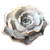 round pillow with image of rose succulent