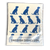White dishcloth with images of dogs in blue