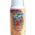 White plastic bottle with tan label with drawing of the Arizona desert
