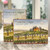 Rectangular box with image of italian vineyard and black lettering