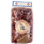 clear plastic bag containing a blend of dried beans and seasonings with a round tan label clear plastic bag containing a blend of dried beans and seasonings with a round tan label