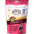 Tall bag in white and bright pink with image of popcorn and prickly pear cactus