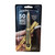 Clear packaging showing a brass bullet shaped bottle opener on a black background and white lettering 