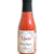 wine bottle shaped plastic bottle containing red bath salts with a white front label