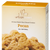 Cream and orange box containing cookies.