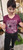 V-neck t-shirt being modeled