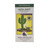 White and green rectangular box with a picture of a cactus, rock, and a bull skull.