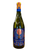 Light green glass wine bottle with front label in blue, copper and red with hints of the Arizona flag.