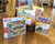 Brown oval wicker basket displaying basket contents. See product description for list of gift contents