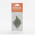 Diamond shaped air freshener with variety of green cacti in clear packaging with light brown top