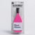 Pink and white wine bottle shaped sponge on a white cardboard display.
