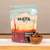 Plastic resealable food pouch with a desert sunset scape and cacti with black lettering