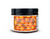 Back label in orange with white lettering