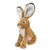 Plush light brown jackrabbit with large ears