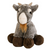 Soft plush billy goat in multiple shades of brown.