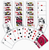 Open display of playing cards
