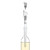 clear glass wine bottle with long narrow cooling pour spout in neck of bottle