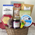 Brown oval basket displaying 