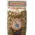 clear plastic back with multi colored beans and tan circle label