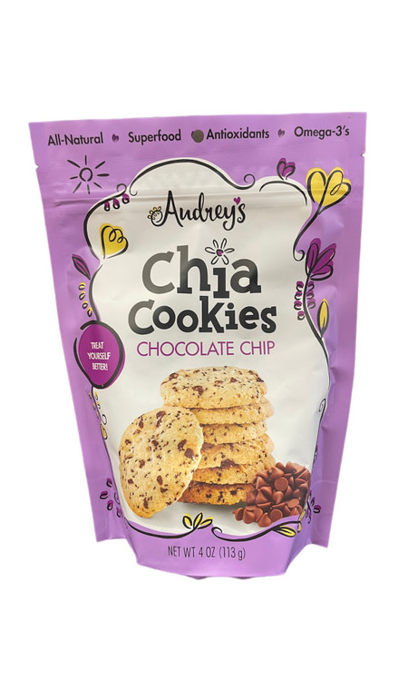 Chocolate Chip Chia Cookies 4 oz. - d'Vine Gourmet