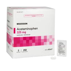Acetaminophen 325mg Tab WH RND 100/bottle