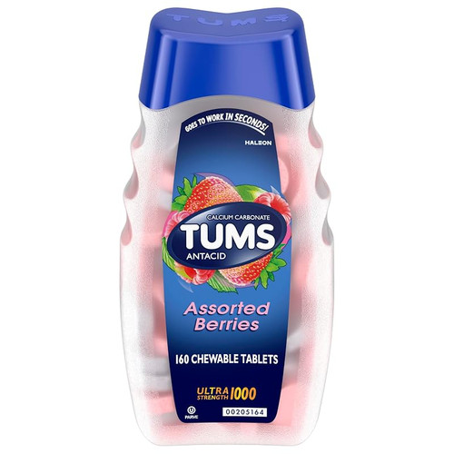 Antacid Tums® Ultra Strength 1000 mg Strength Chewable Tablet 72 per Bottle