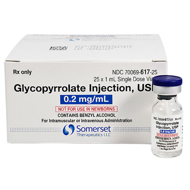 Glycopyrrolate 0.2mg/mL 1mL 25/SDV