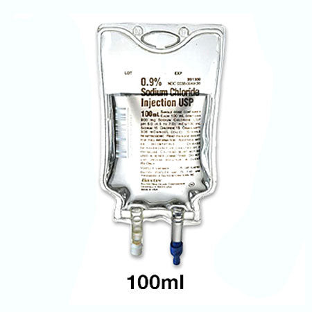 Sodium Chloride 0.9% (PF) IV Solution 100mL 96/Flex Bag