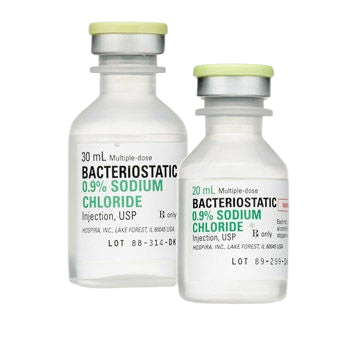Sodium Chloride 0.9% Solution Bacteriostatic 30mL 25/MDV