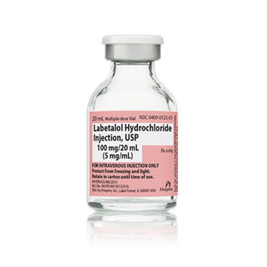 Labetalol HCl IV Solution 5mg/mL 4mL 10/Syringe