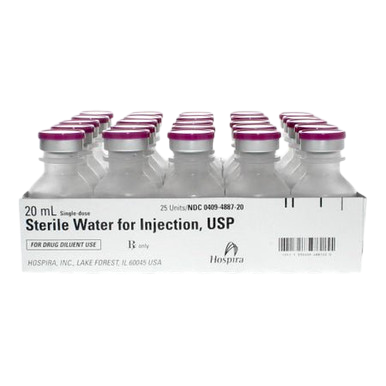 Sterile Water for Injection (PF) 20mL 25/SDV