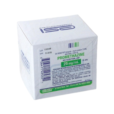 Promethazine HCl 25mg/mL 1mL 25/Amp