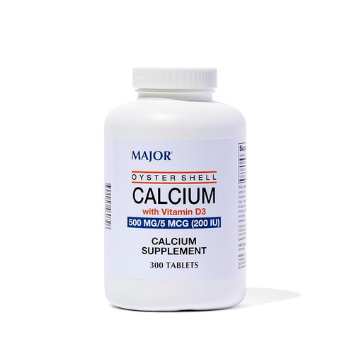 Oyster Shell Calcium Tablets + Vitamin D 1000/Bottle