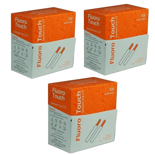 Bioglo Ophth Test Strip Fluorescein Sodium 1mg 300/Strips