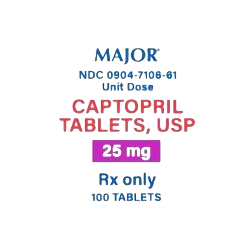 Captopril 25mg Tablet 100/Bottle