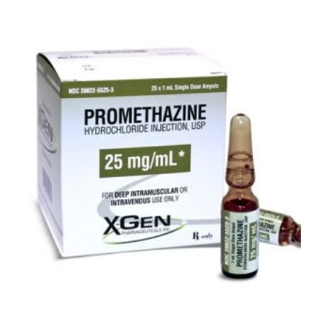 Promethazine HCL 25mg/mL 1mL 25/Amp