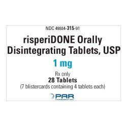 Risperidone 1mg Tablet 60/Botte