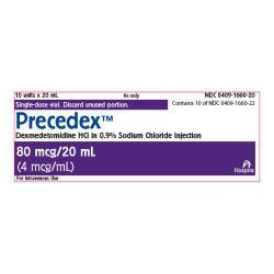 Dexmedetomidine HCl 4mcg/mL 100mL 10/SDV