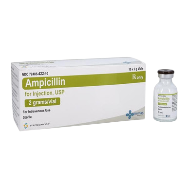 Ampicillin 2gm vial 10/box
