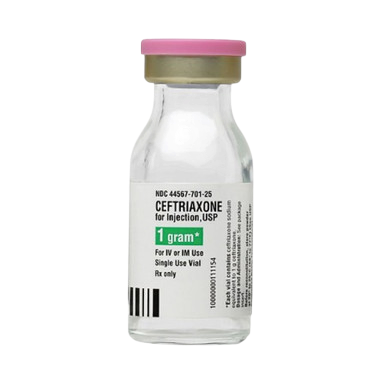 Ceftriaxone Sodium 1gm 15mL 25/Box