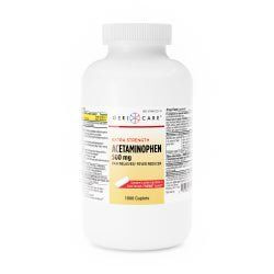 Acetaminophen 500mg Caplets 50/Bottle