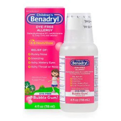 Benadryl Ped. 12.5mg/5mg Liquid 4oz.