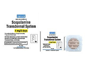 Scopolamine TD Patch 1MG 3 Days 10/Box