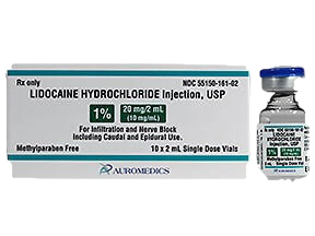 Lidocaine HCl (PF) 1% 10mg/mL 2mL 10/SDV