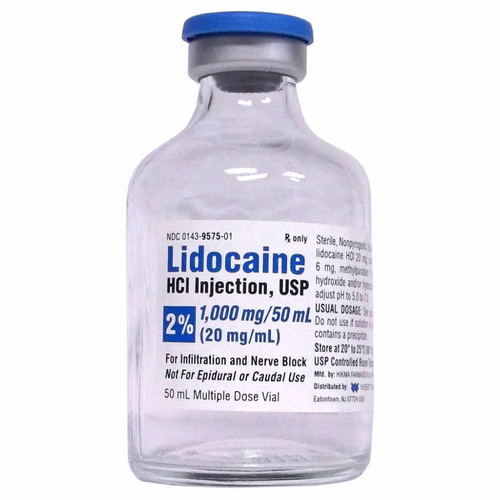 Lidocaine HCl 2% 10mL 25/MDV